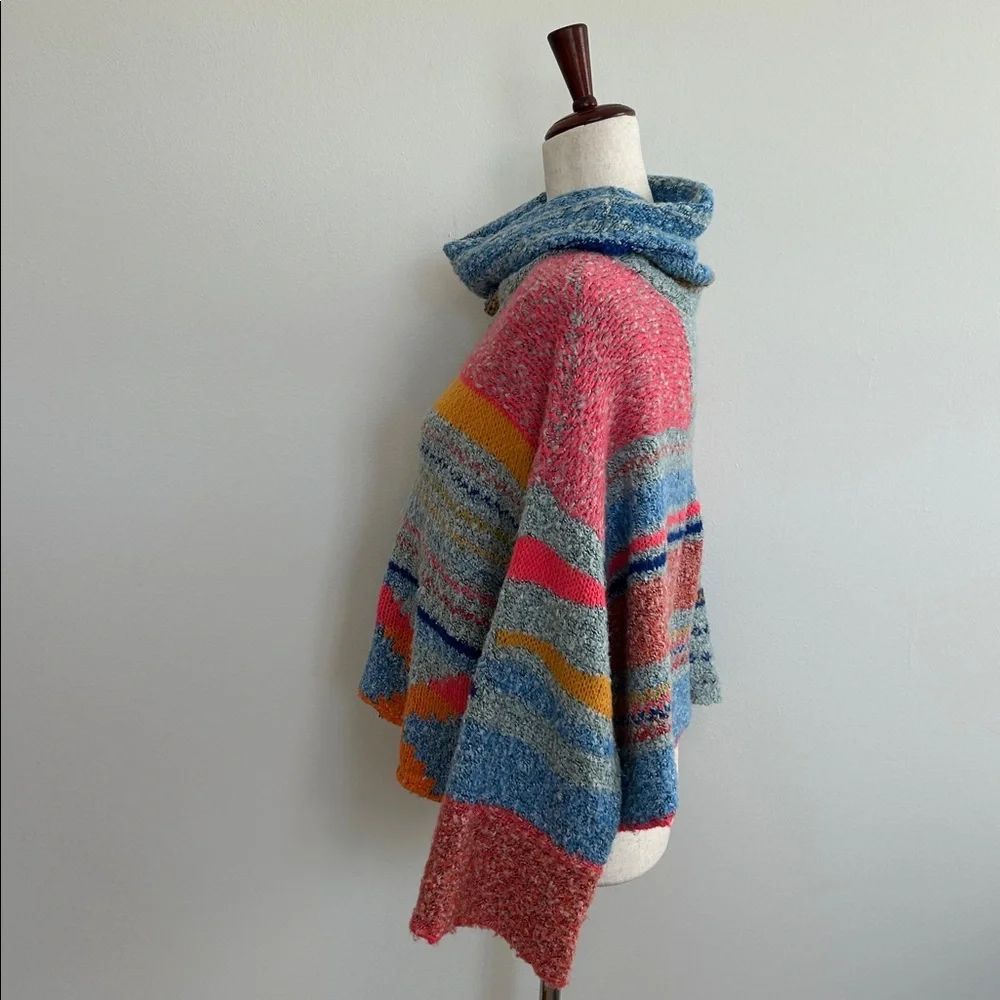 Sincerely Jules Mi Ami Multicolor Abstract Knit Sweater‎ Size Small VGUC - Picture 3 of 6